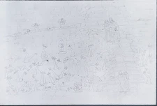 Punishment of Simony, Sandro Botticelli, Magic Lantern Glass Slide