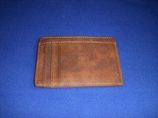 Men's Front Pocket Leather Wallet Full Grain Card Holder Artisan Handmade Wallet