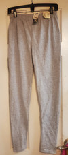 New Body Sensations Gray Cotton lycra leggings Pants SIZE XL WOMEN NWT VINT USA