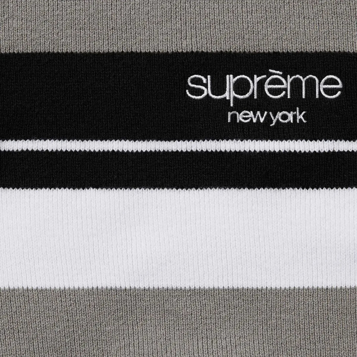 Supreme Stripe Zip L/S Polo Black Navy Pink 3colors FW24 | eBay Supreme Stripe Zip L/S Polo Black Navy Pink 3colors FW24 | eBay