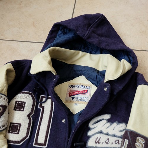 Leather Varsity Letterman Jacket Hoodie 