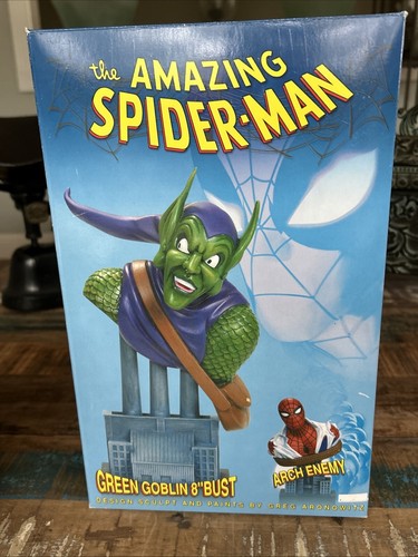 2002 Green Goblin 8" Bust LE Greg Aronowitz Spider-Man's Arch Enemy 87/1964 MIB - Picture 14 of 20