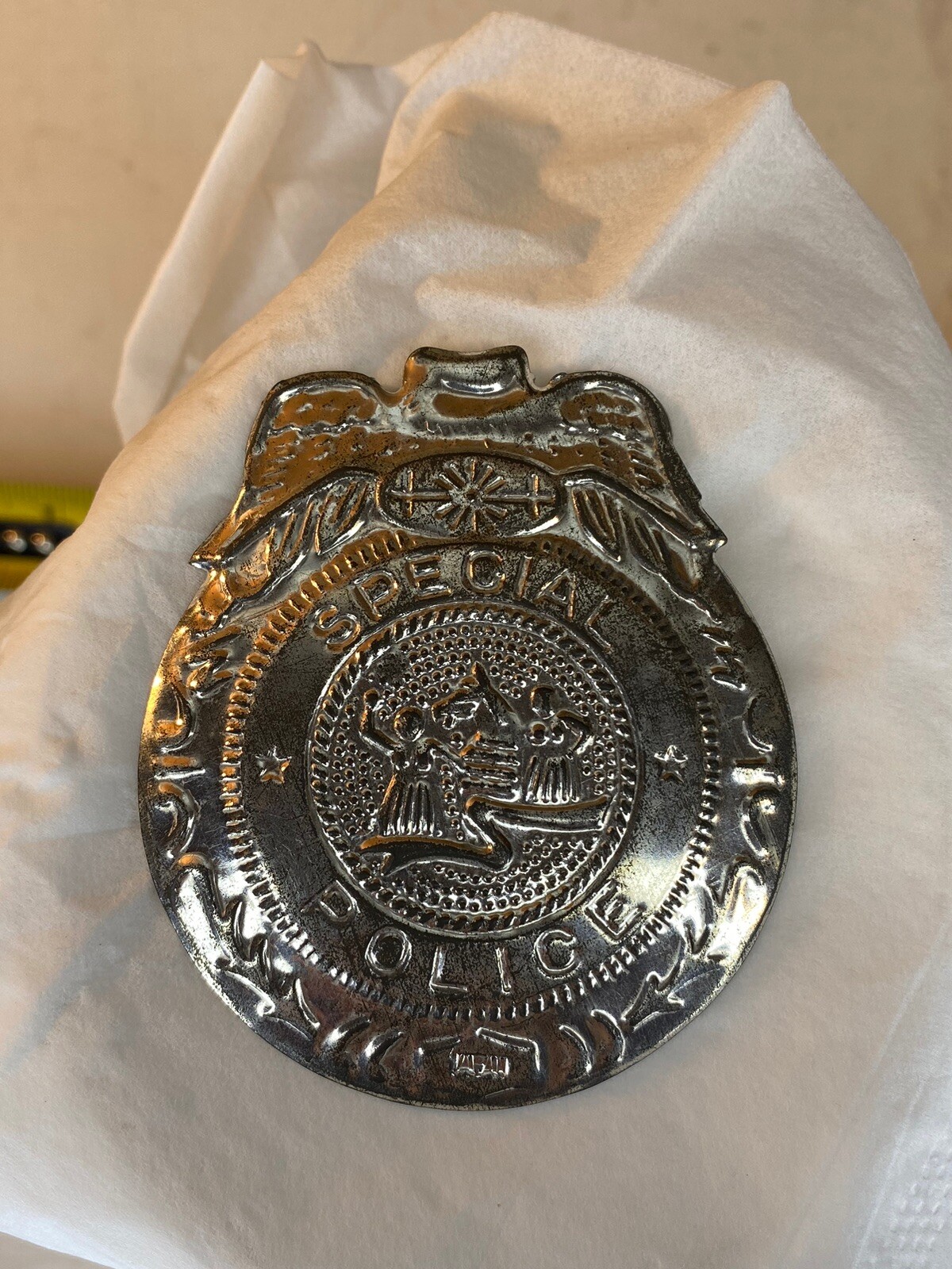 1950s Tin Toy Deputy Sheriff Special Police Badge Pretend Play Cosplay Mint