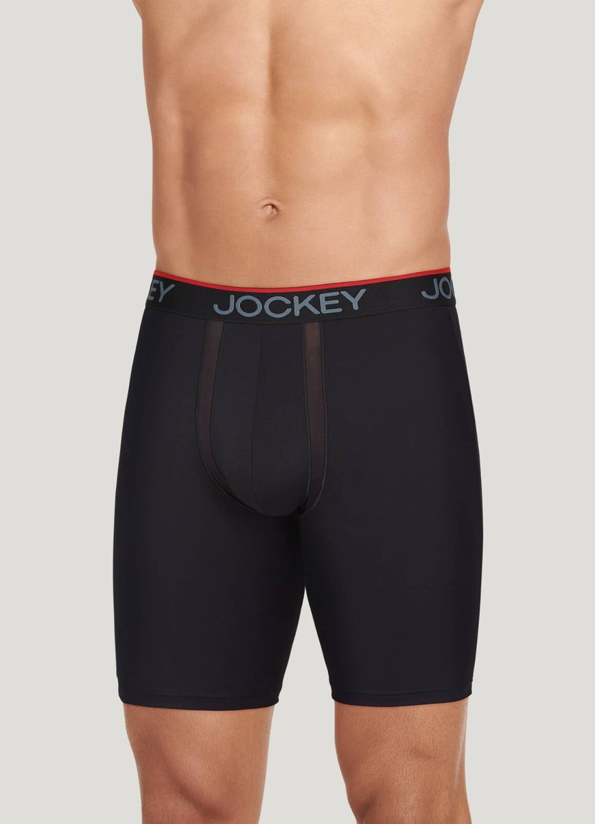 NEW pairs men's JOCKEY chafe proof pouch boxer briefs small