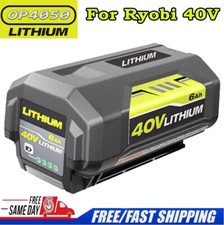 For Ryobi 40V Battery 6.0Ah Lithium New OP4050 OP40602 OP40261 OP4060 OP4030 40V