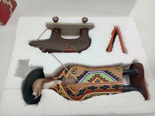 Robert Sheilds Side Show Trickster Signed by Artist Coyote South Western Figure - Picture 8 of 9