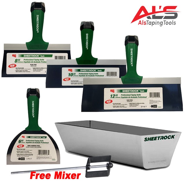 USG Sheetrock 6'', 8'',10'', 12'' ProSeries Drywall Taping Knives + 12