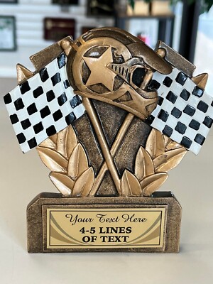 CAR SHOW TROPHY OR RACING AWARD RESIN THREE DIMENSIONAL FREE LETTERING M~RF800 @