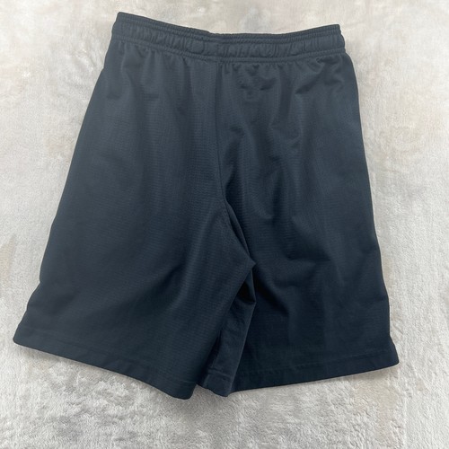 Under Armour Heatgear Men Size M Solid Black Loose Fit Elastic Waist Gym Shorts - Picture 4 of 11