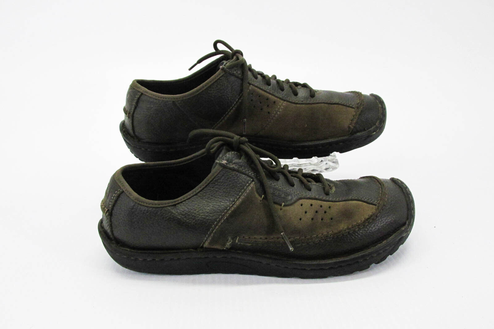 Scarpe uomo Keen Dillon pizzo taglia 11M marrone atletica Oxford sneaker usate vq