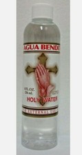 2 BOTTLE HOLY WATER/ AGUA BENDITA SPIRITUAL RELIGION Blessed Santeria Help