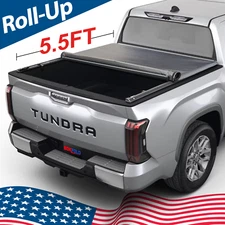Soft Roll-Up Bed Tonneau Cover for 2022-2024 Toyota Tundra 5.5FT