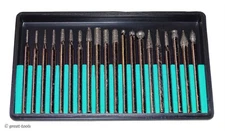 DIAMOND ROTARY FILE SET – burrs – metal deburring tool – jewelry making tools