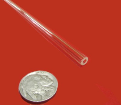 Acrylic Tube Clear Extruded .250'' OD x .125 ID x .063 Wall x 72 Length, 10 Units