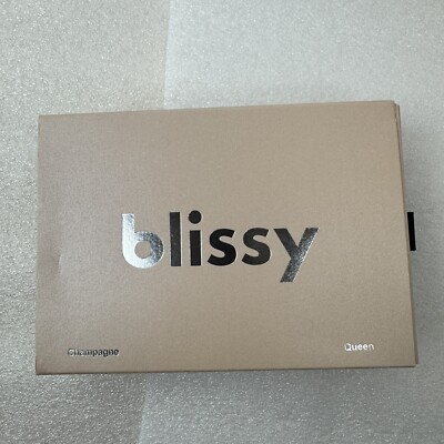 Blissy 100% Mulberry Silk Pillowcase - Champagne - Queen NEW