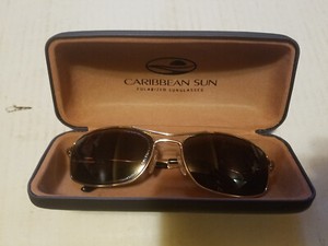 Caribbean Sun Polarized Sunglasses Black Oversized Rhinestone Gold Arms + Case St. George – Caribbean Sun Eyewear main image 4