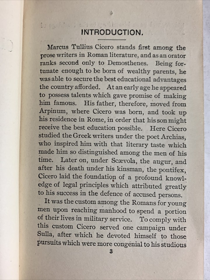 Cicero's Essays on Old Age and Friendship Also His Paradoxes 1896 eBay
