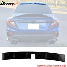 Fits 22-25 Subaru WRX D2 Style Rear Roof Window Spoiler W/Shark Fins Unpainted