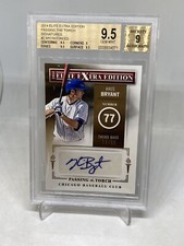 2014 Passing The Torch Extra Edition /25 Kris Bryant AJ Reed Auto BGS 9.5 POP 2