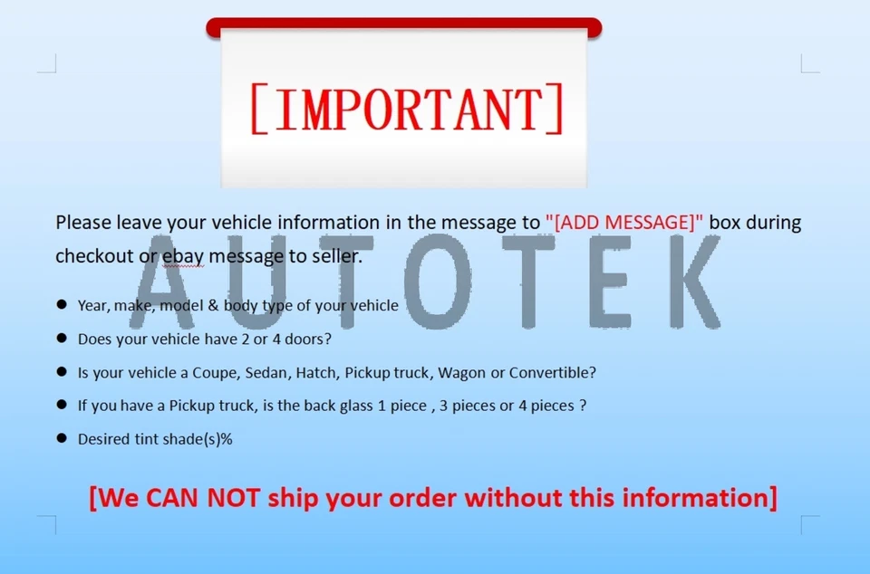 Película para ventana precortada en todos los lados cualquier tono para todos los sedán INFINITI Q45 Foto 2 de 4