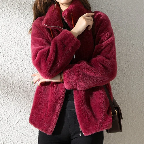 Damas Abrigo Cárdigan Prendas de abrigo Invierno Cálido Manga Larga Mujeres Informal Cuello alto - Imagen 18 de 39