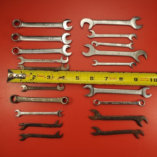 Giller Meteor VLCHECK Upland Ignition & Small Wrench Open Box Ends SAE Lot of 19 - Picture 8 of 15