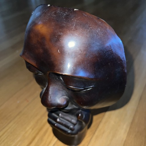 Vintage Silence Skulptur Black Hush Shhh "Silence Is Golden" 10" GVC selten - Bild 22 von 24