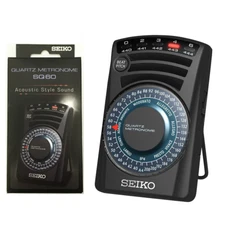 Seiko Quartz Metronome SQ60 Black Dial-style SQ60 LED Indication From Japan New
