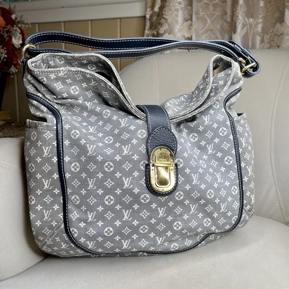 Louis Vuitton Monogram Large Hobo Bag Brown