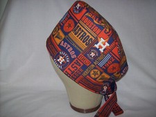 Men/Women Surgical Scrub Cap Lined Houston 1962 100 Cotton