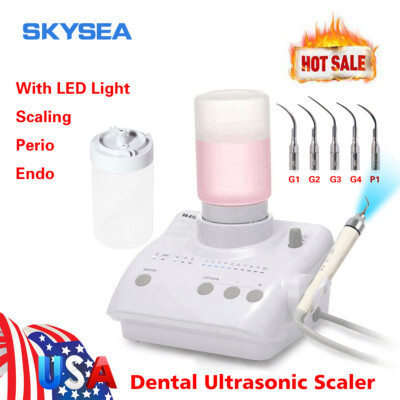 Dental Ultrasonic Piezo Scaler Auto water Bottles LED Handpiece fit Cavitron EMS