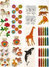 21 Mods Vintage Hambly Studios Glitter Prismatic Stickers /Polar Bears