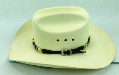Resistol Vinylcote Straw Cowboy Girl Western Hat Large 7  display picture 2