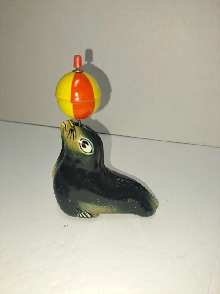 复古 Lehmann AHA 910 锡石摩擦海狮玩具 1950 年代 — 第 2/4 张图片