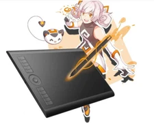 GAOMON M10K 2018 Graphic Drawing Tablet Battery-free Pen 10 Express Key 10X6 in