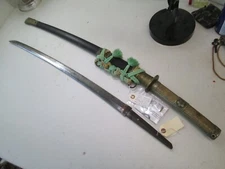 RARE MEJI PERIOD TACHI POLICE MOUNTS JAPANESE SWORD 300 YEARS BLADE SIGNED #K277