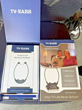 TV Ears Original Wireless Headsets System, TV Hearing Aid Device NEW, OPEN BOX 