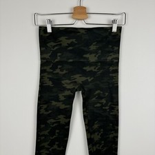 Spanx Look At Me Now Seamless Leggings Olive Camo High Rise Womens Medium M