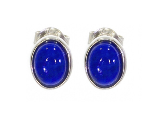 Boucles d'oreilles lapis-lazuli et argent 925, cadeau d'anniversaire idéal pour elle
