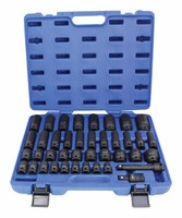 Kraft-Schlagschrauber-NüSse SteckschlüSsel Satz KraftnüSse Nuss Set Kfz 1/2“ 40