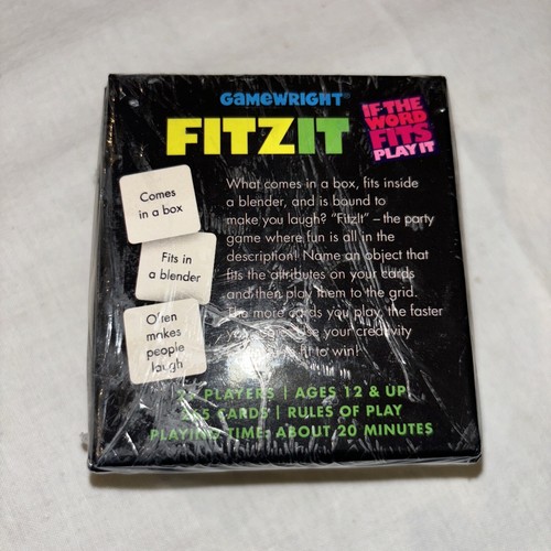 Fitz It: If the Word Fits Play It Party Juego Diseñador Fitzit Nuevo en Caja Sin abrir - Imagen 6 de 6
