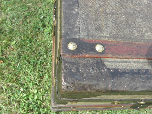 big VINTAGE TRUNK TRAVEL LUGGAGE COFFEE TABLE BLANKET BOX Storage TV STAND retro - Picture 8 of 12