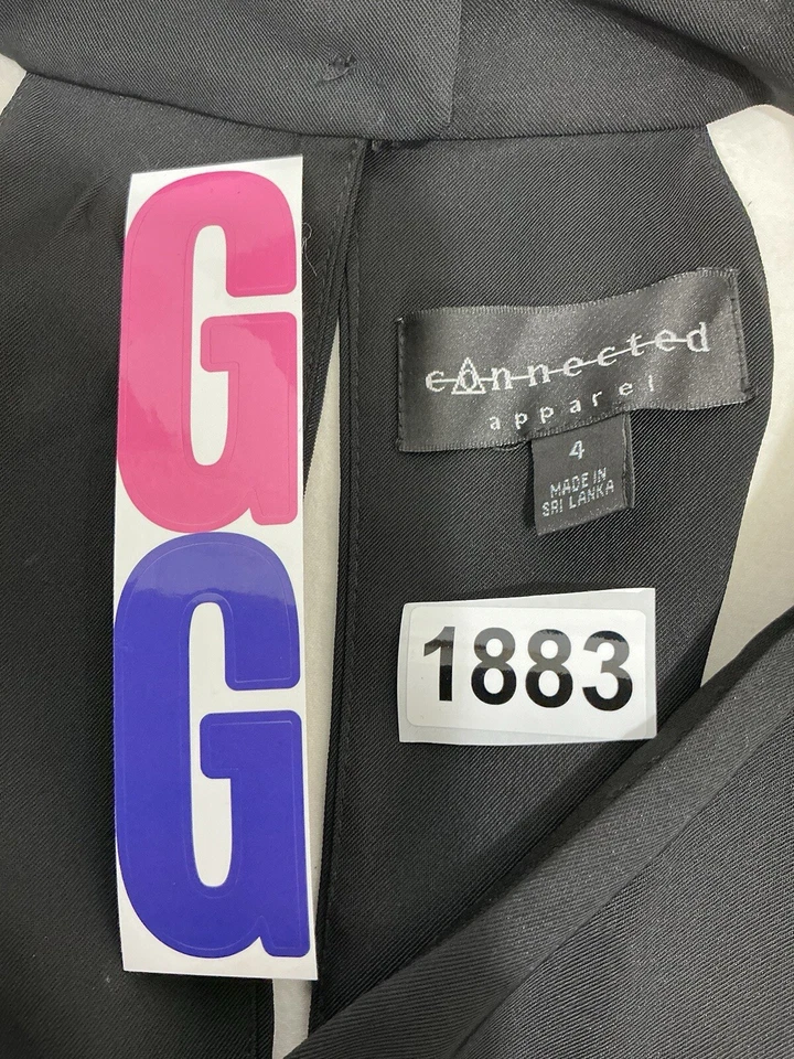 Girls Junior Connected Apparel Black Sleeveless High Waist V Neck Dress 4 - Image 3 of 4