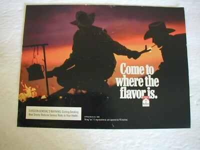 1999 Marlboro Come to Where Flovor is, Jack Daniels Vintage 2 SIDE PRINT AD L029