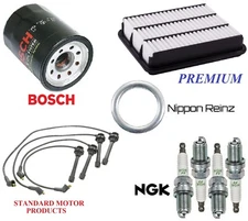 Tune Up KIT Wire Plugs Air Oil Filters for Mitsubishi Expo LRV L4; 2.4L 93-94