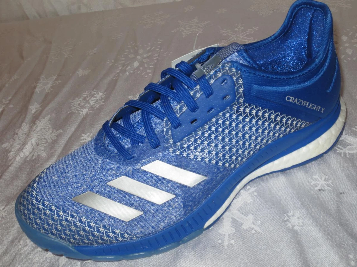 NWT Adidas Originals Women s Crazyflight X 2 Volleyball Shoes Blue