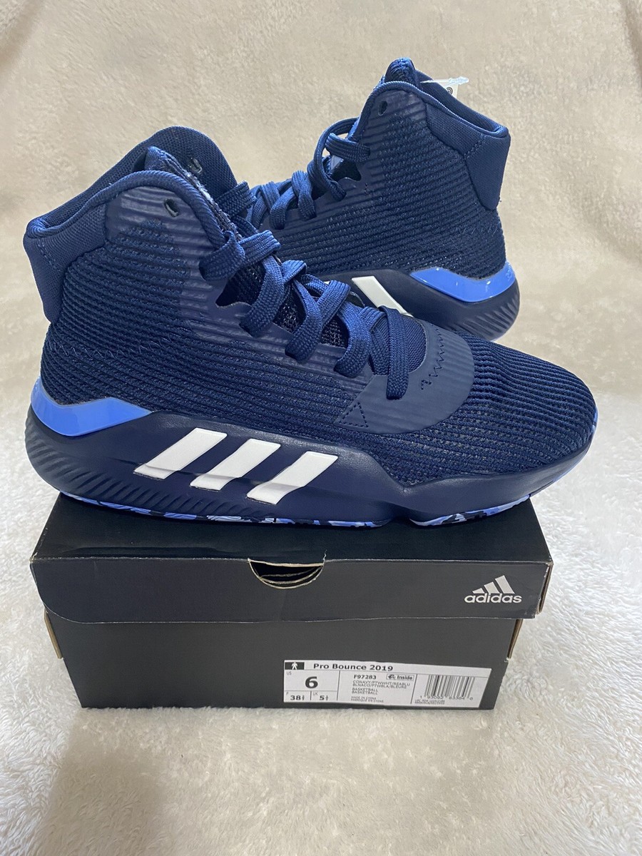 ADIDAS Pro Bounce 2019 Men's Basketball Shoes Blue Size