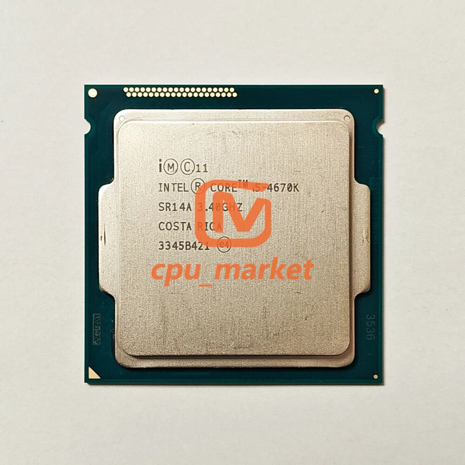 Intel Core i5-4670K SR14A 3.4GHz 4 Cores 84W LGA1150 CPU Processor - Image 2 of 3
