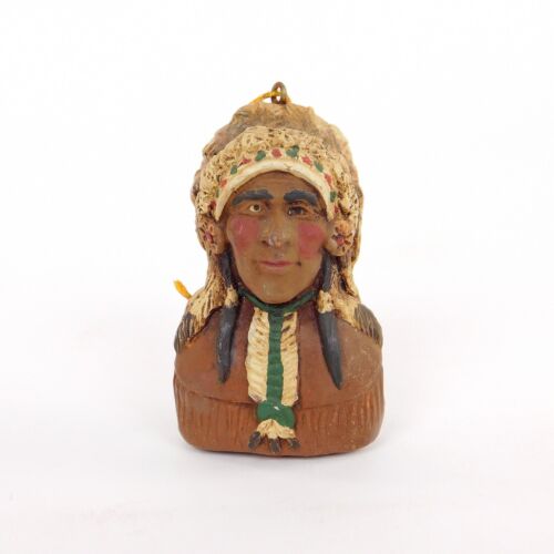 Kurt Adler Native American Tribe Chief Ornament - Afbeelding 1 van 7