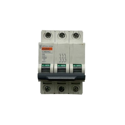 Merlin Gerin Multi 9 Circuit Breaker 3P 6A 10kA@415V C60HC C6 25671